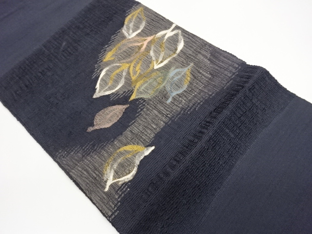 JAPANESE NAGOYA OBI / LEAVES